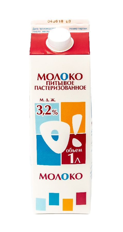 Молоко пастеризованное 3,2% 1л  БМК