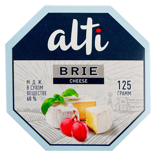 Сыр с белой плесенью Бри 60% Алти 125г