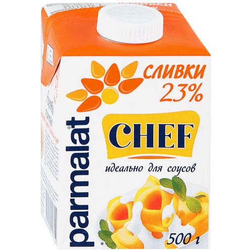 Сливки для соуса ультрапастеризованные Parmalat 23% 0,5л