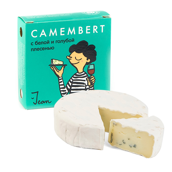 Сыр с белой и голубой плесенью Камамбер 125г  