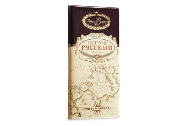 Шоколад темный Остров Русский 160г Приморский Кондитер