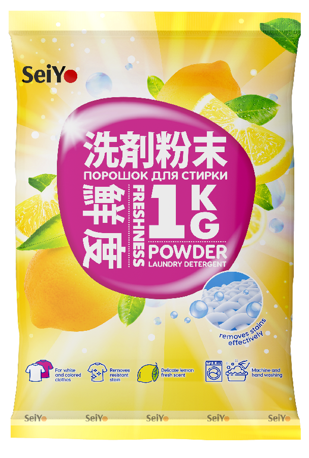 Порошок стиральный Seiyo лимон 1кг