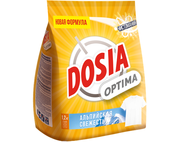 Порошок стиральный Dosia Optima Альпийская свежесть 1,2кг