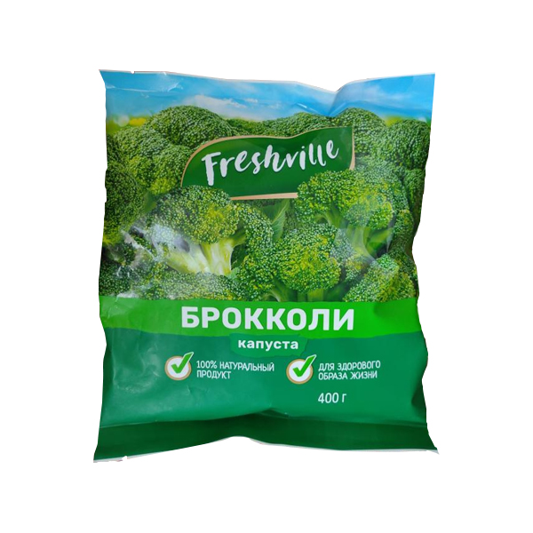 Капуста Брокколи з/м 1кг Freshville