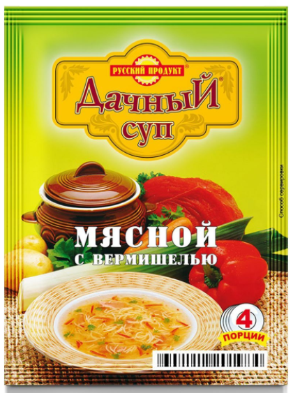 Суп дачный Мясной с вермишелью Русский продукт 60г