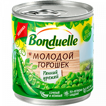 Горошек зеленый молодой Bonduelle 212мл 