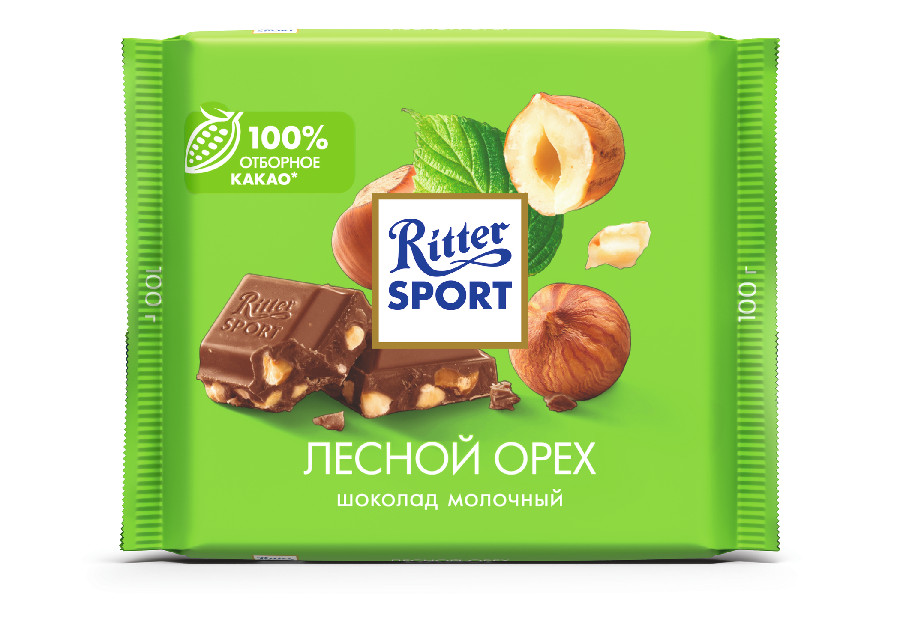 Шоколад Риттер Спорт лесной орех 100г