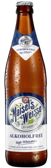Пиво Майзелс Вайс Алькогольфри светлое безалкогольное 0,5л