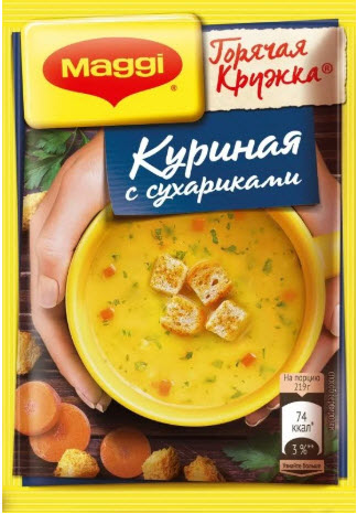 Суп куриный с сухариками Maggi 19г