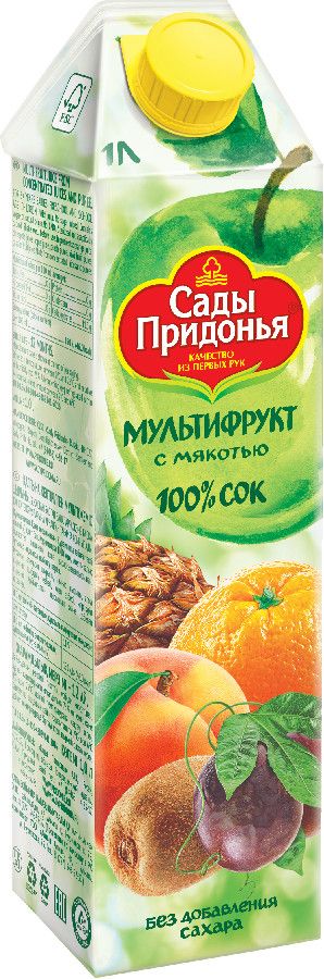 Сок Сады Придонья мультифрукт 1л                   