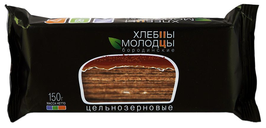 Хлебцы Молодцы цельнозерновые бородинские 150г