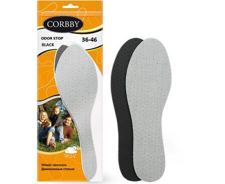 Стельки для обуви Corbby Odor Stop Круглый год