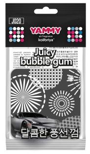 Ароматизатор картонный подвесной Bublble Gum Yammy
