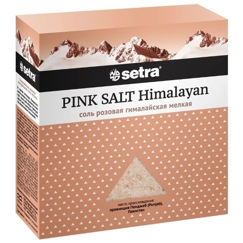 Соль розовая мелкая Setra 500г   