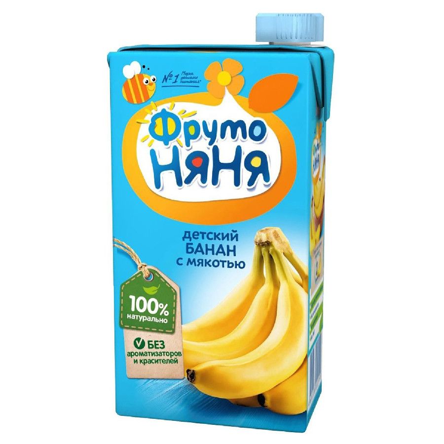 Нектар ФрутоНяня банан с мякотью 0,5л 