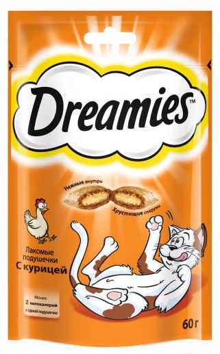 Лакомство для кошек Dreamies с курицей 60г
