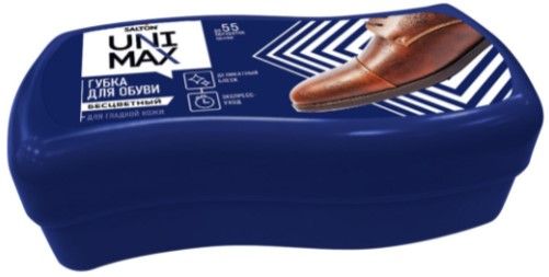 Губка для обуви Unimax Волна для гладкой кожи бесцветная