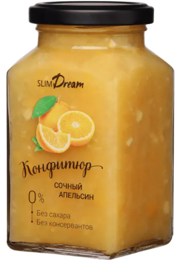 Конфитюр без сахара Slim Dream апельсин 300г
