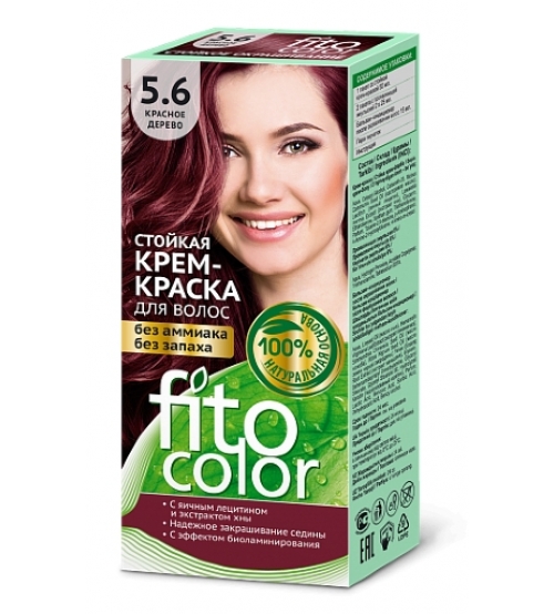 Крем-краска для волос Fito Сolor т 5.6 Красное дерево