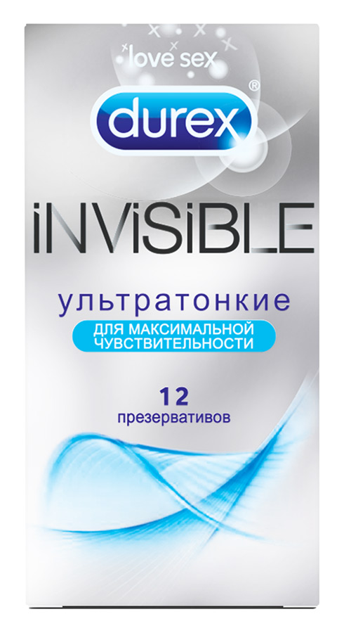 Презервативы Durex Invisible Ультратонкие 12шт 
