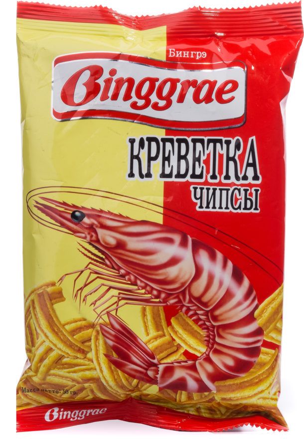 Чипсы Binggrae креветка 50г