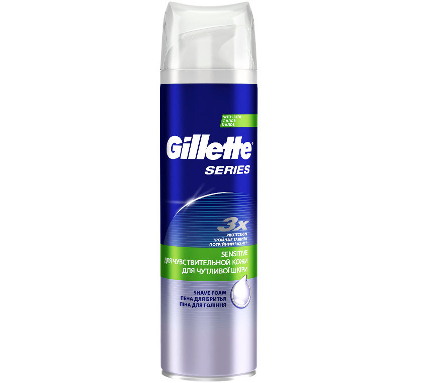 Пена для бритья Gillette Sensitive Для чувствительной кожи 250мл
