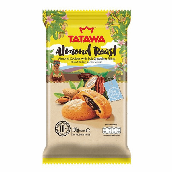 Печенье Tatawa миндально/шоколадный крем 120г