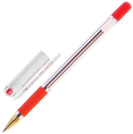 Ручка шариковая 0,5мм MC GOLD красная
