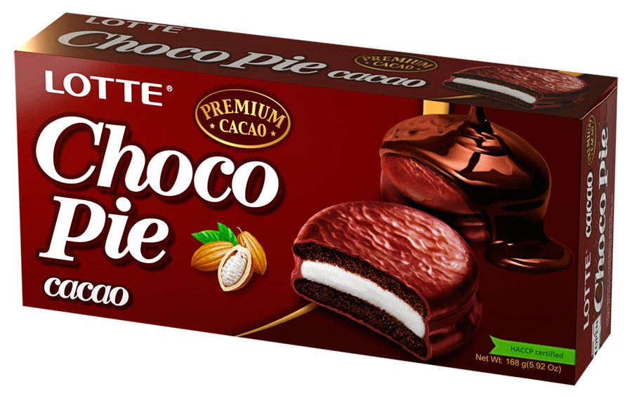 Бисквит Чоко пай Какао Лотте 6шт 168г 