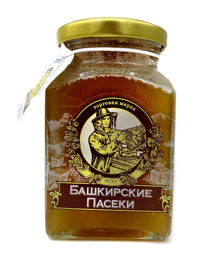 Мёд цветочный призма 350г Башкирские пасеки