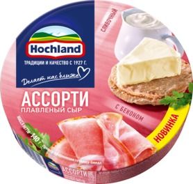 Сыр плавленый Hochland бекон 140г 