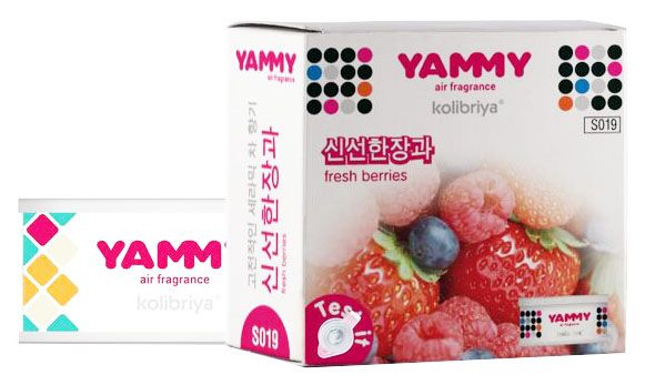 Ароматизатор для авто меловой Yammy Fresh Berries