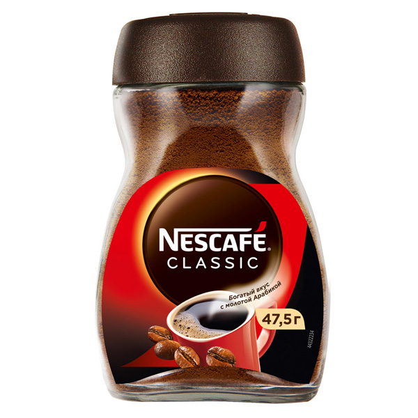 Кофе растворимый Nescafe Classic 47,5г