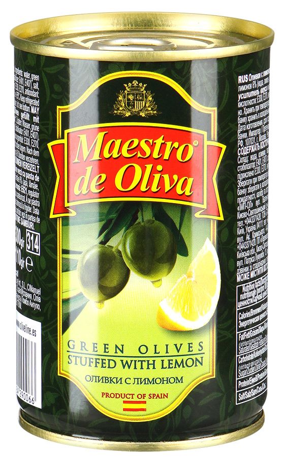 Оливки с лимоном Maestro de Oliva 300г