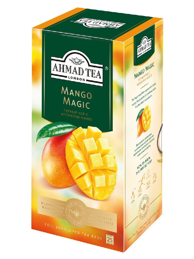 Чай черный Ahmad Магия Манго 25 пакетиков