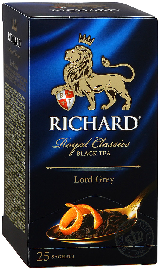 Чай черный байховый Бергамот и лимон 25п Ричард Лорд Грей