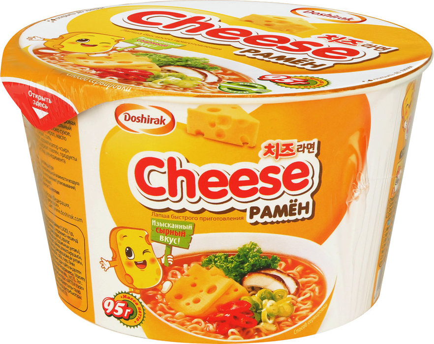 Лапша с сыром Cheese Ramen Paldo 95г